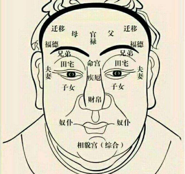 3、额头上有痣图解对照表:带你了解额头上有痣代表什么