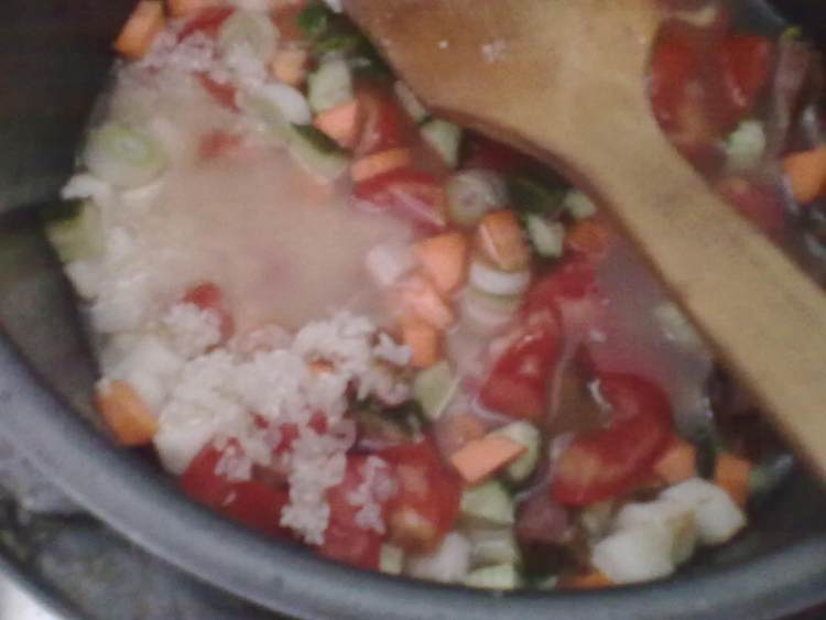 蔬菜蒸饭的做法步骤4