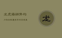 龙虎婚姻：势均力敌的较量，能否共筑爱巢？