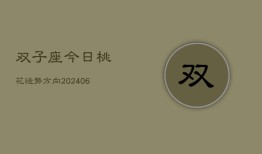 双子座今日桃花运势方向(6月15日)