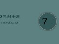 73年射手座今日运势男(6月15日)